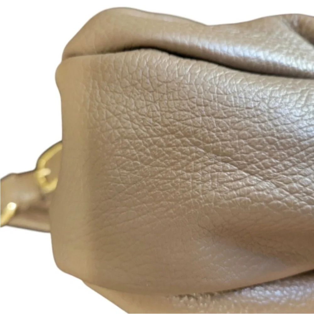 Borse In pelle Elegant Taupe Leather Hobo Bag